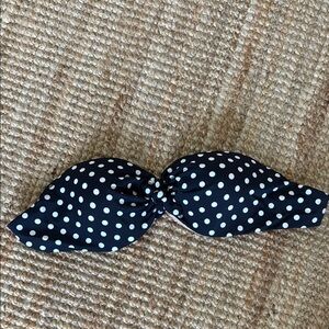 J.Crew Polka Dot Strapless Bikini Top